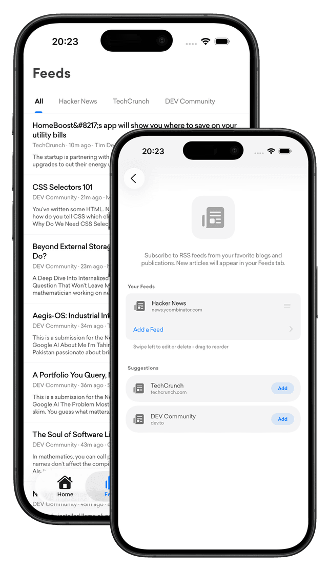 Feeds feature